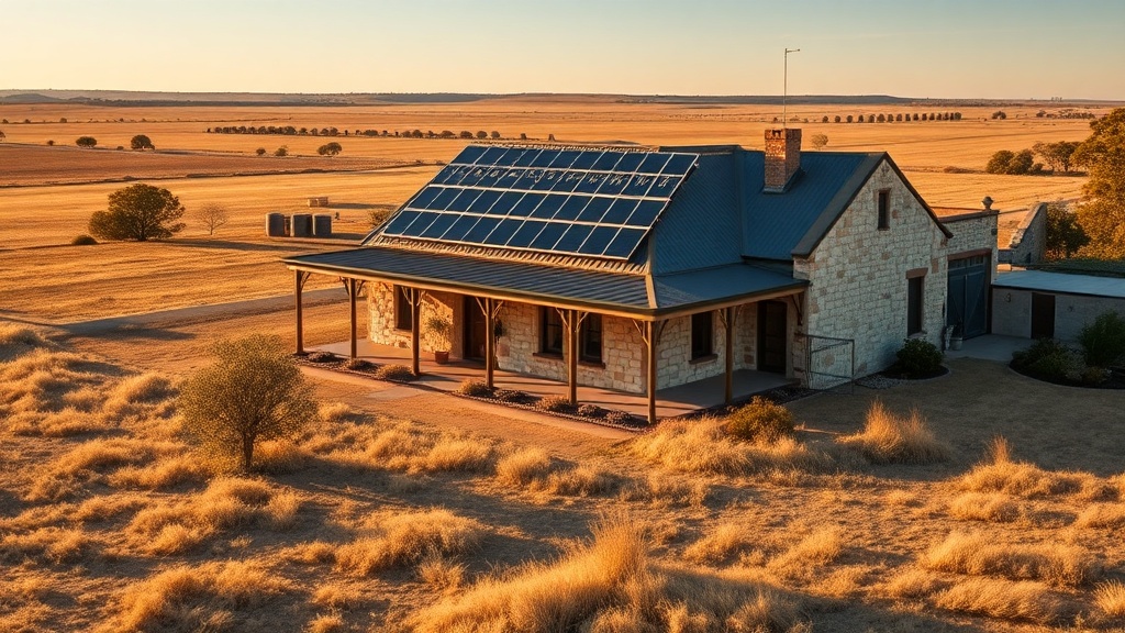 Historic Kapunda country home on a rural block with rooftop solar panels and a home battery