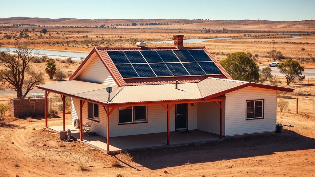 Murraylands home with rooftop solar and a battery near the Murray River